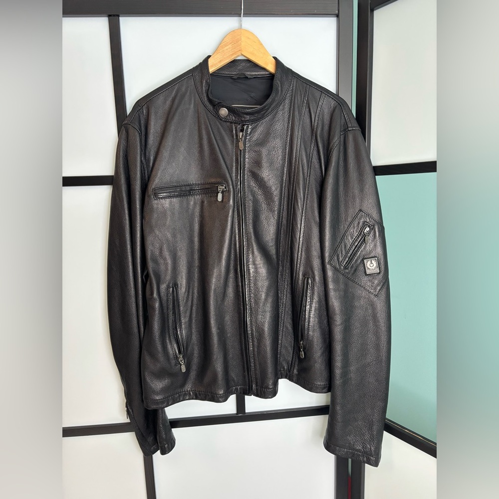 Belstaff men’s leather jacket XL